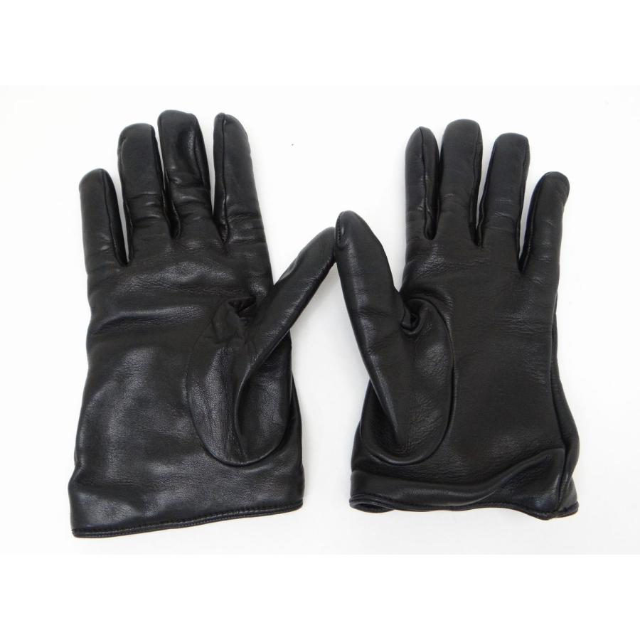GUCCI（グッチ） 紋章 クレスト レザー グローブ 手袋 ＃8 1/2