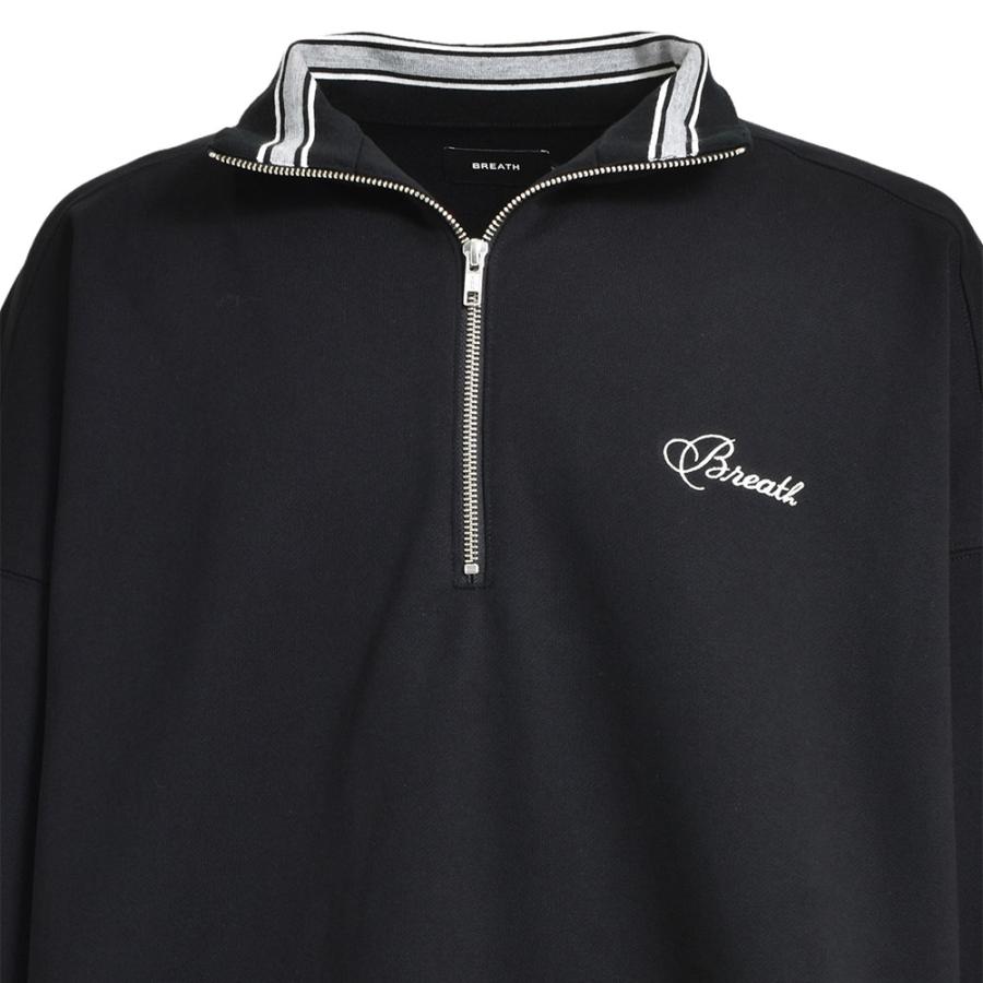 BREATH ブレス SCRIPT LOGO HALF ZIP SWEAT BR24AW-C5005 ハーフジップ