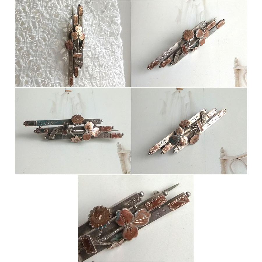 ヴィクトリアン シルバー ブローチ 1893年 イギリスアンティーク : BAU