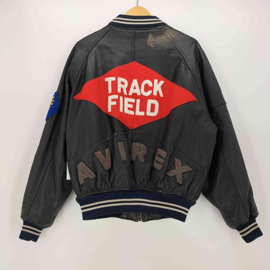 AVIREX（アヴィレックス） TRACK FIELD ロゴ ワッペン レザー