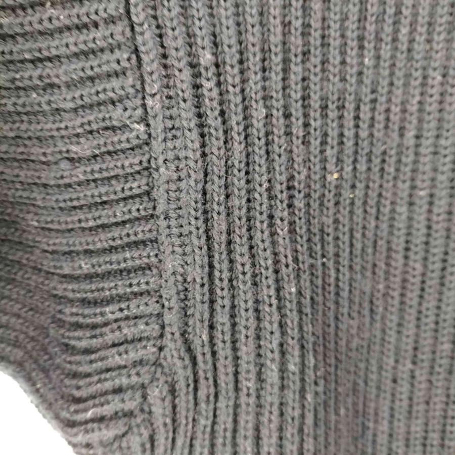 STUSSY（ステューシー） 90S 紺タグ SSリンクロゴ 畦編み ハーフジップ