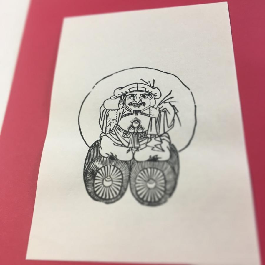 515 大黒天図(木版手摺) : 貝葉書院 ヤフー店 - 通販 - Yahoo!ショッピング