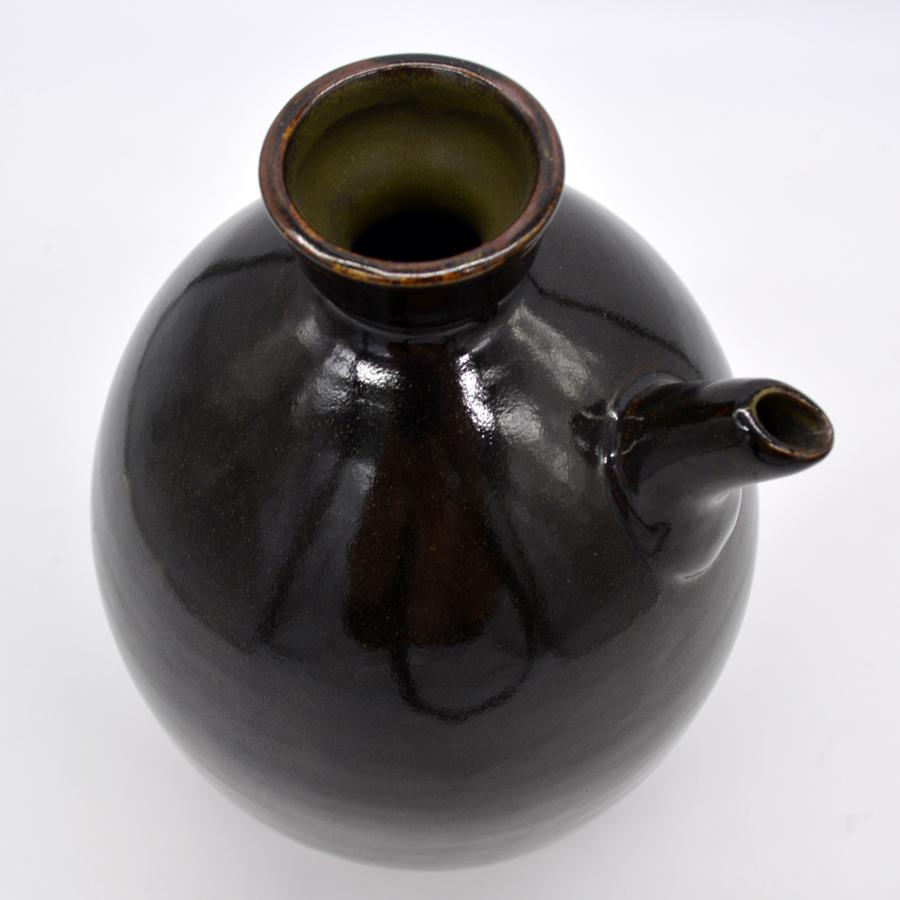 薩摩焼 黒薩摩 苗代川焼 舟徳利（一点物） : 鹿児島市場 - 通販