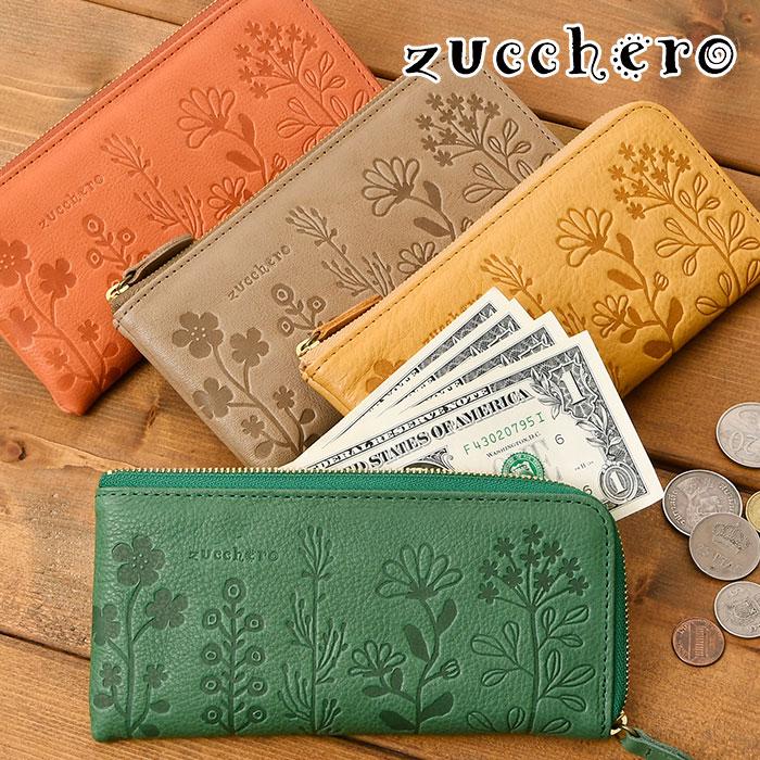 zucchero filato（ズッケロ フィラート） 長財布 L字ファスナー 花柄
