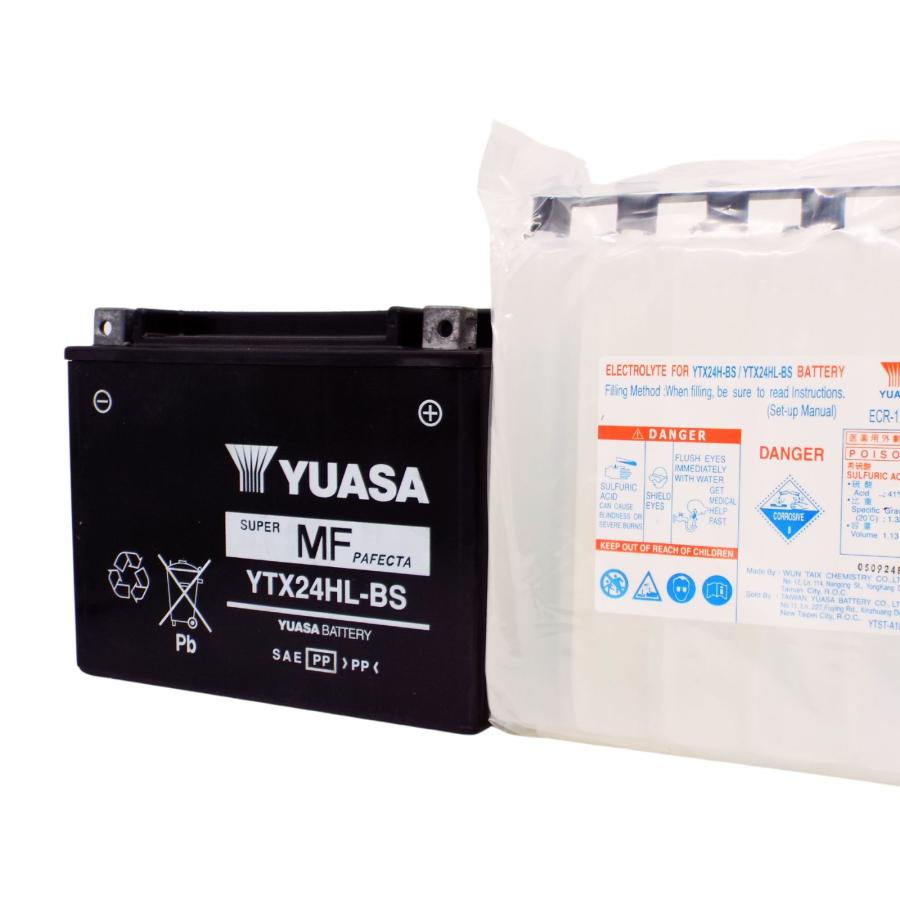 台湾ユアサ YUASA YTX24HL-BS バイクバッテリー 初期充電済【互換 Y50