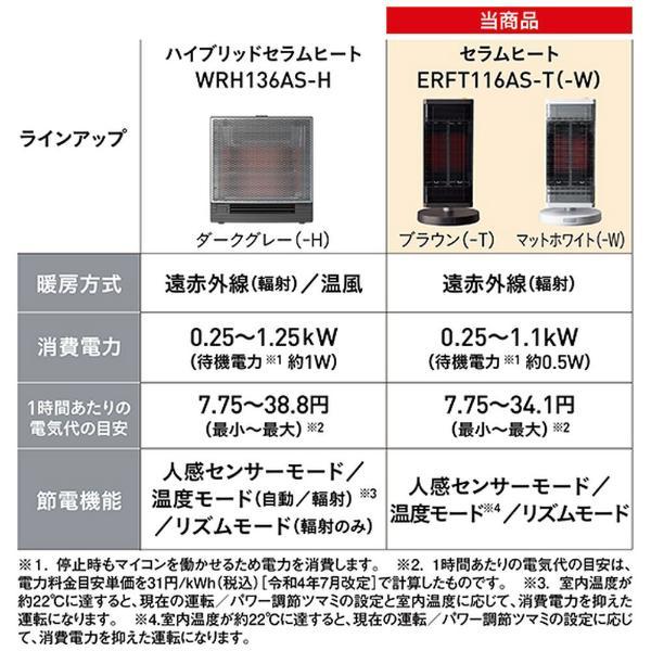 セラムヒート ダイキン DAIKIN 遠赤外線暖房機 ブラウン ERFT116AS-T