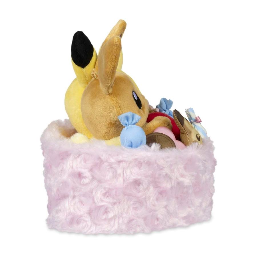 ポケモンセンター ぬいぐるみ ピカチュウ & イーブイ ハートバスケット