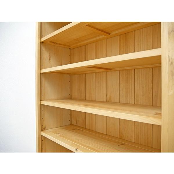 ナチュラルカントリー オープンシェルフ 雑貨 服 展示棚 パインブック