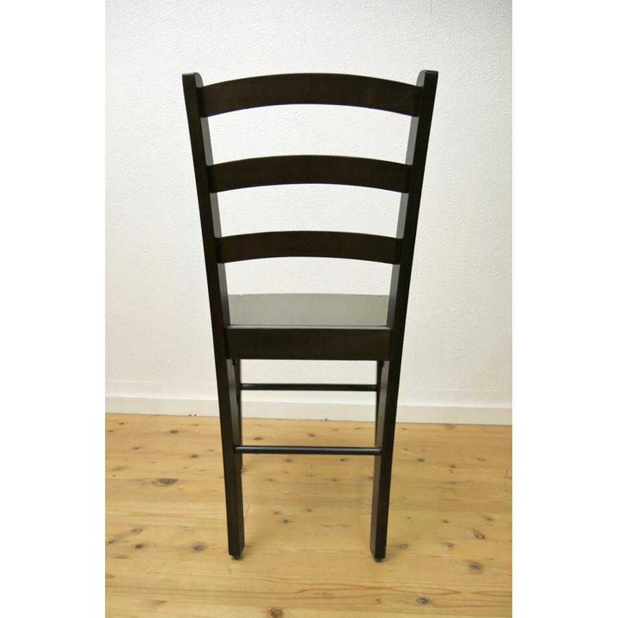 木製 ダイニングチェア カプチーノ こげ茶色 CDK383 座面高45cm