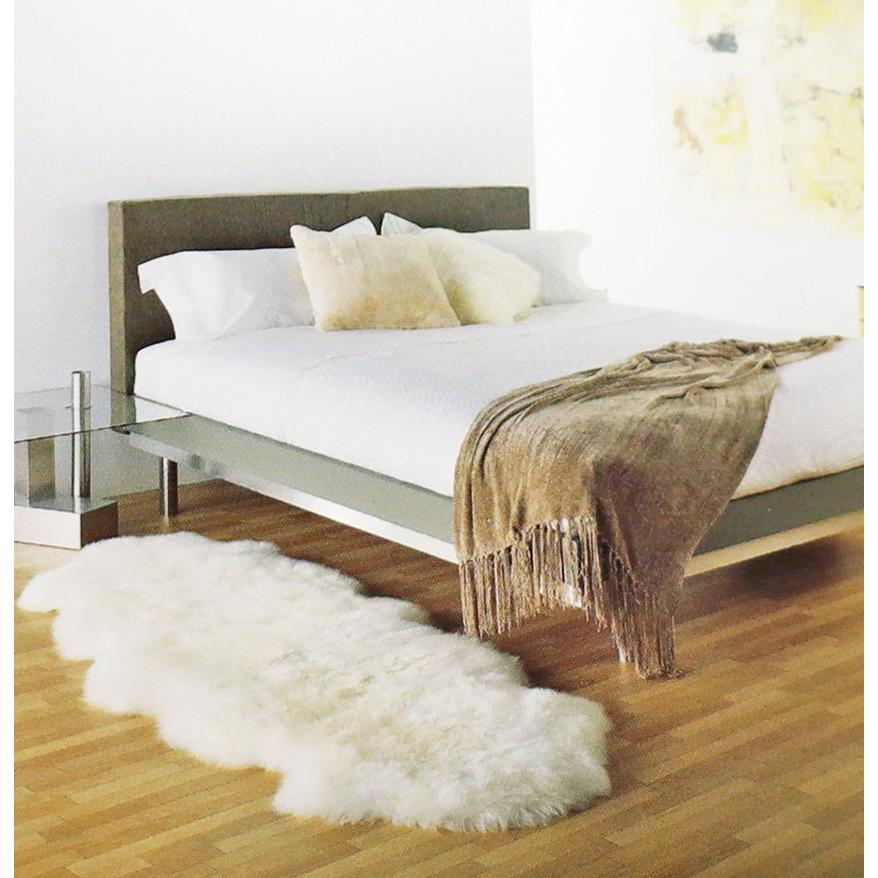 新品 在庫限り BOWRON ボーロン GOLD STAR ムートンラグ 5匹 ホワイト