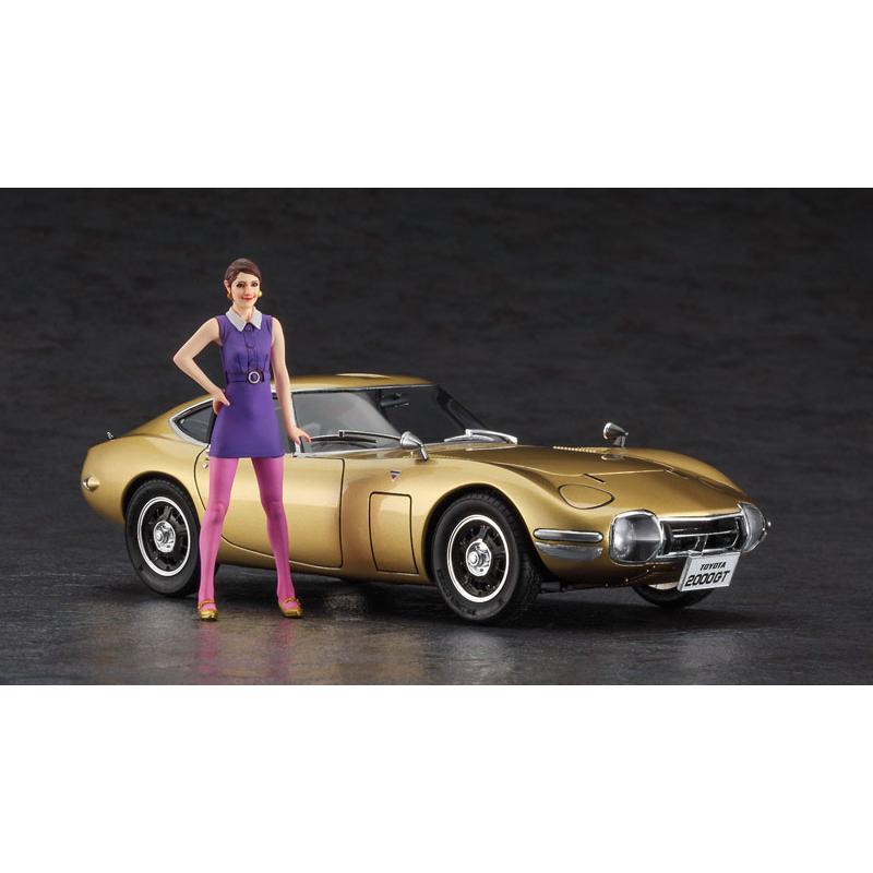 ハセガワ 1/24 トヨタ 2000GT “ゴールド” w/60's ガールズフィギュア