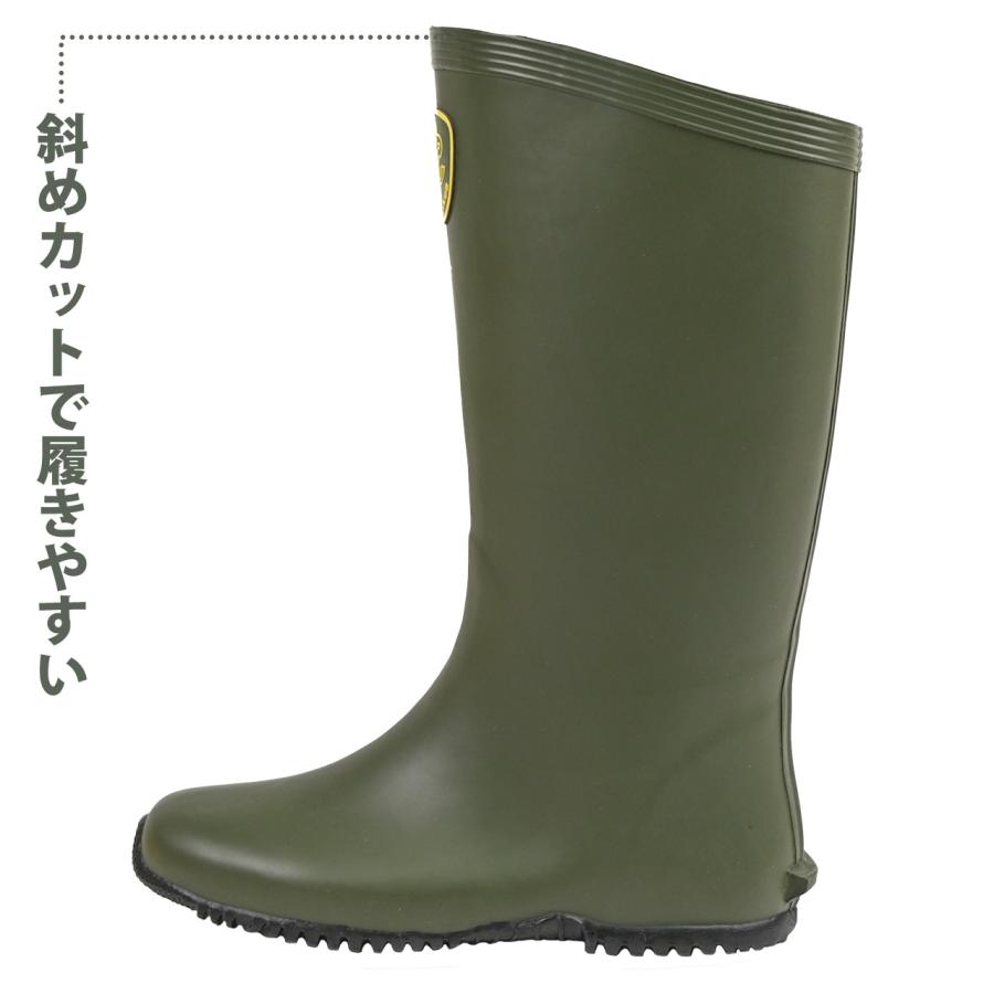 福山ゴム 園芸ブーツ グリーン SS S M L LL 3L長靴 ガーデンブーツ