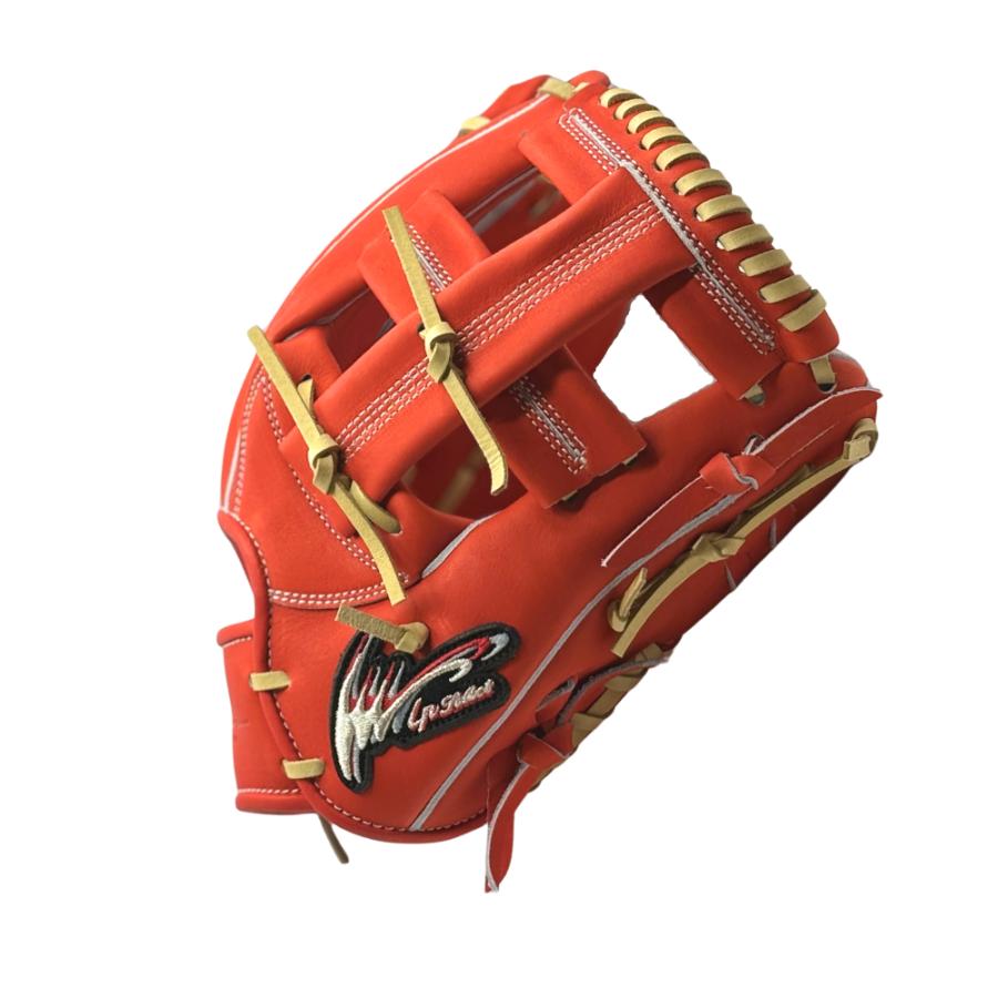 アイピーセレクト 軟式内野手用グラブ グローブ Ip.702-Pr 赤オレンジ
