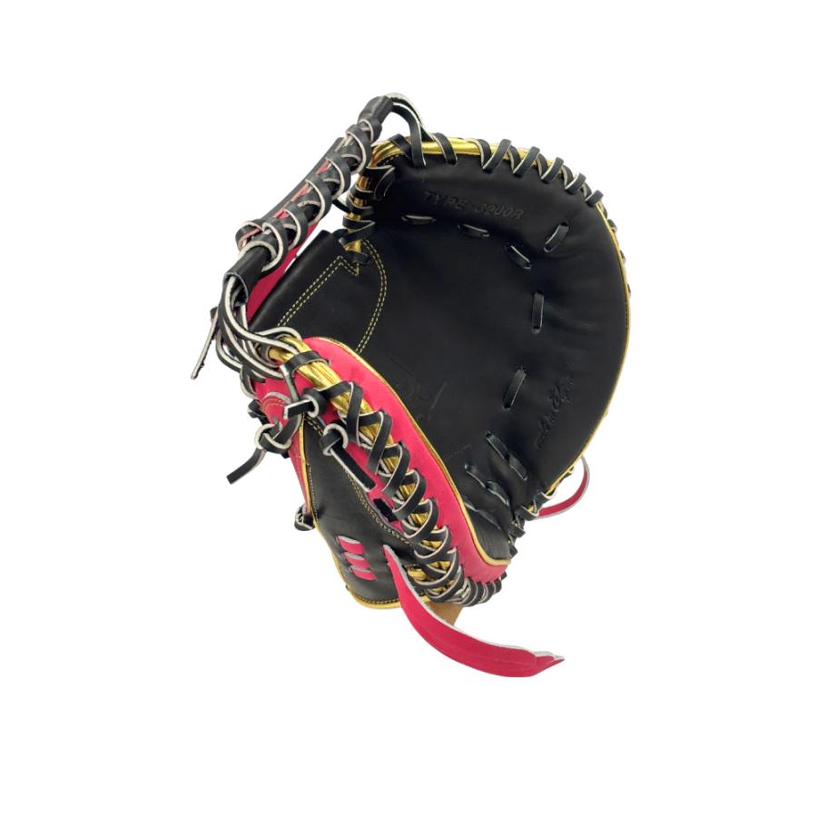 要 軟式キャッチャーミット TYPE-C200R 小さめ 縦型 ブラック×ピンク