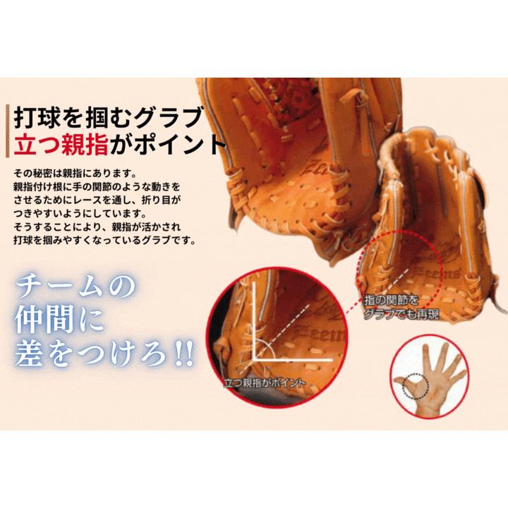 Zeems（ジームス） 少年用 セミオーダー 軟式グラブ グローブ 三方親