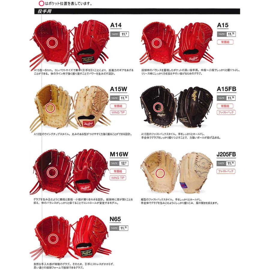 HOH 2026年 ローリングス 軟式 オーダー グラブ グローブ スペシャル