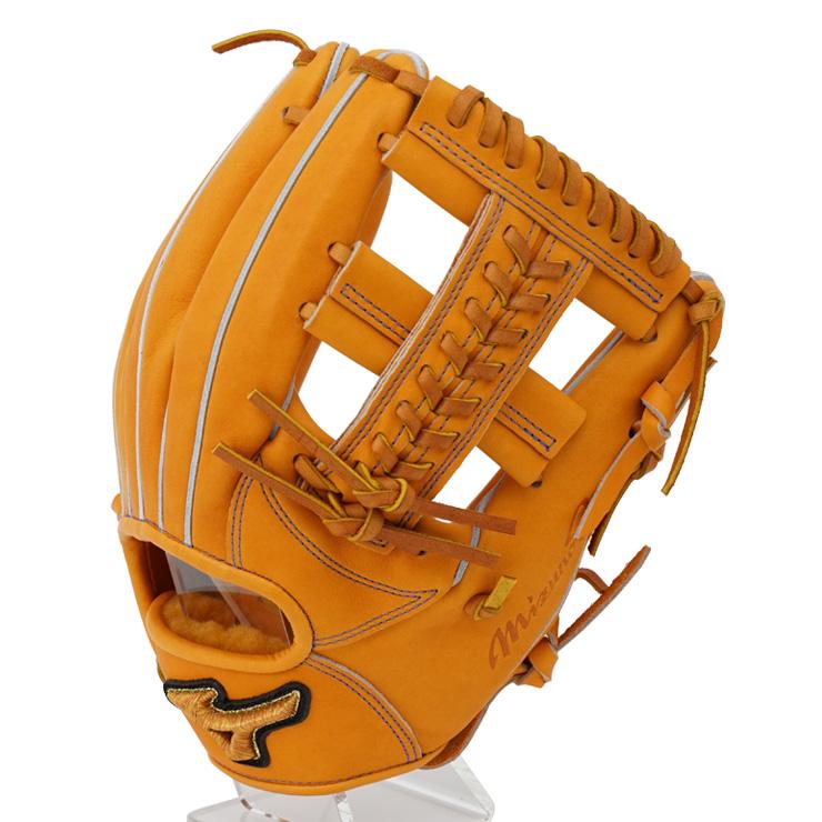 即戦力】ミズノプロ 硬式 内野手用グローブ 波賀 全紐交換・メンテ済み