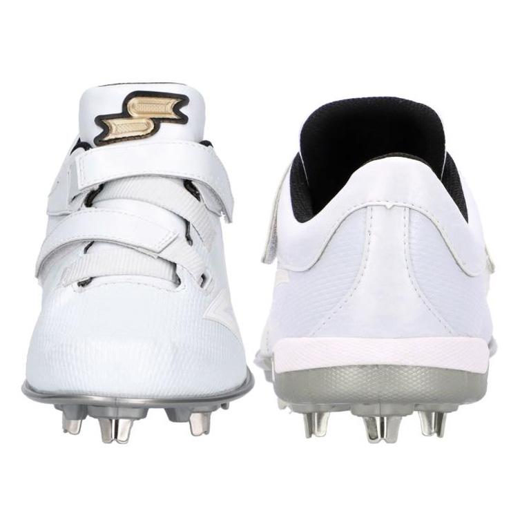 エスエスケイ（SSK） 野球 白スパイク 金具スパイク マジックベルト