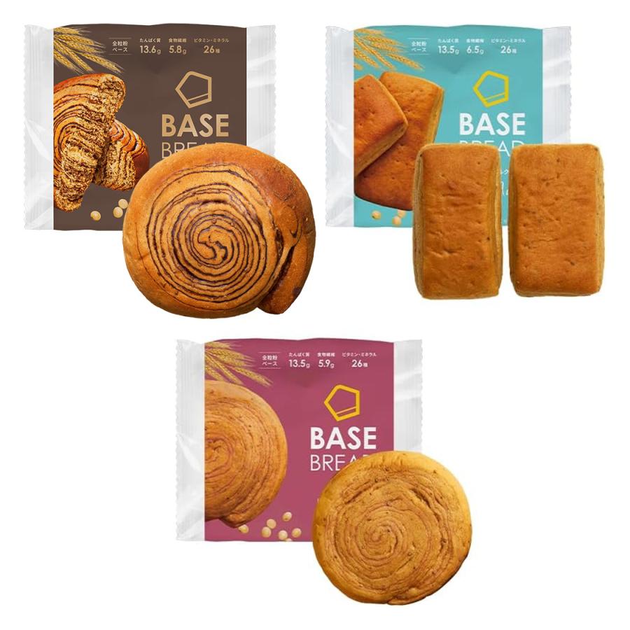 BASE FOOD（ベースフード） ベースブレッド 3種12袋 パン [チョコ