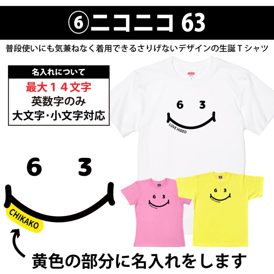 BASIC COVER 63歳 誕生日 プレゼント Tシャツ 名入れ 名前 プリント