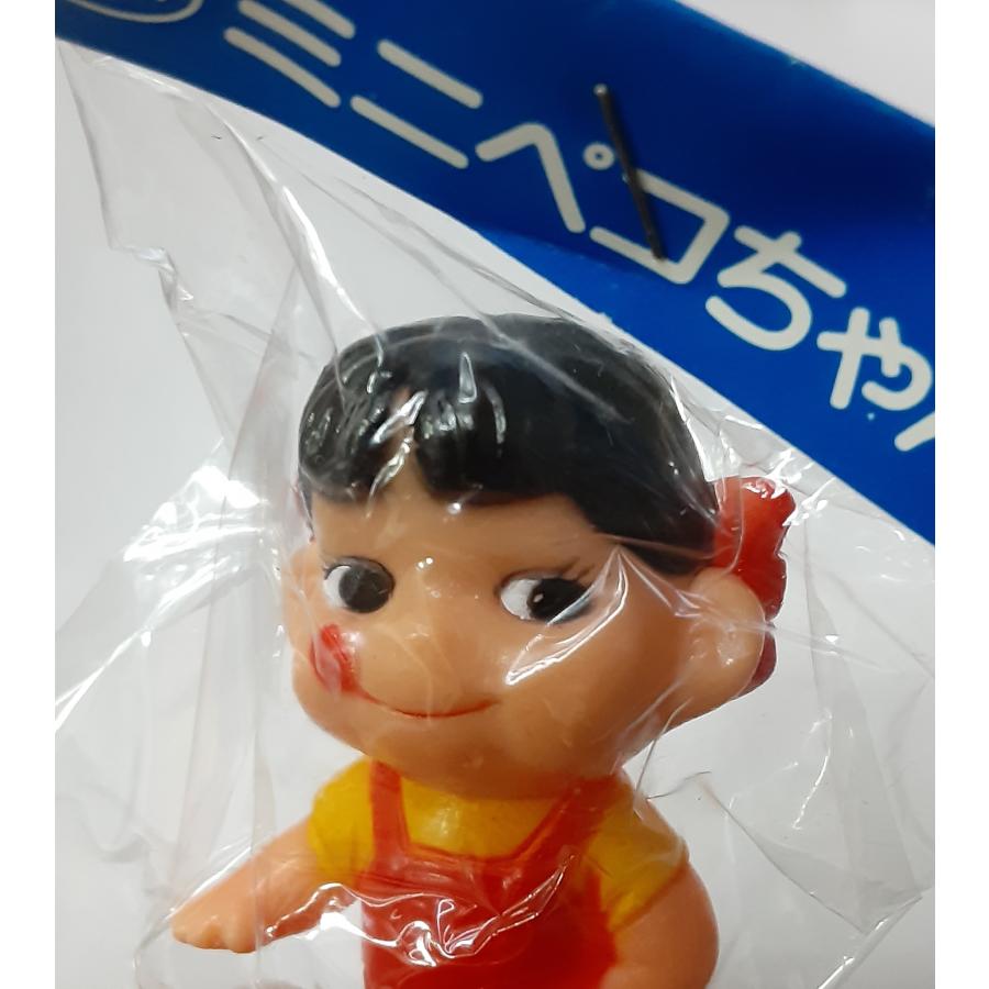 ミニペコちゃん人形 青パッケージ版 ソフビ 昭和 レトロ アンティーク