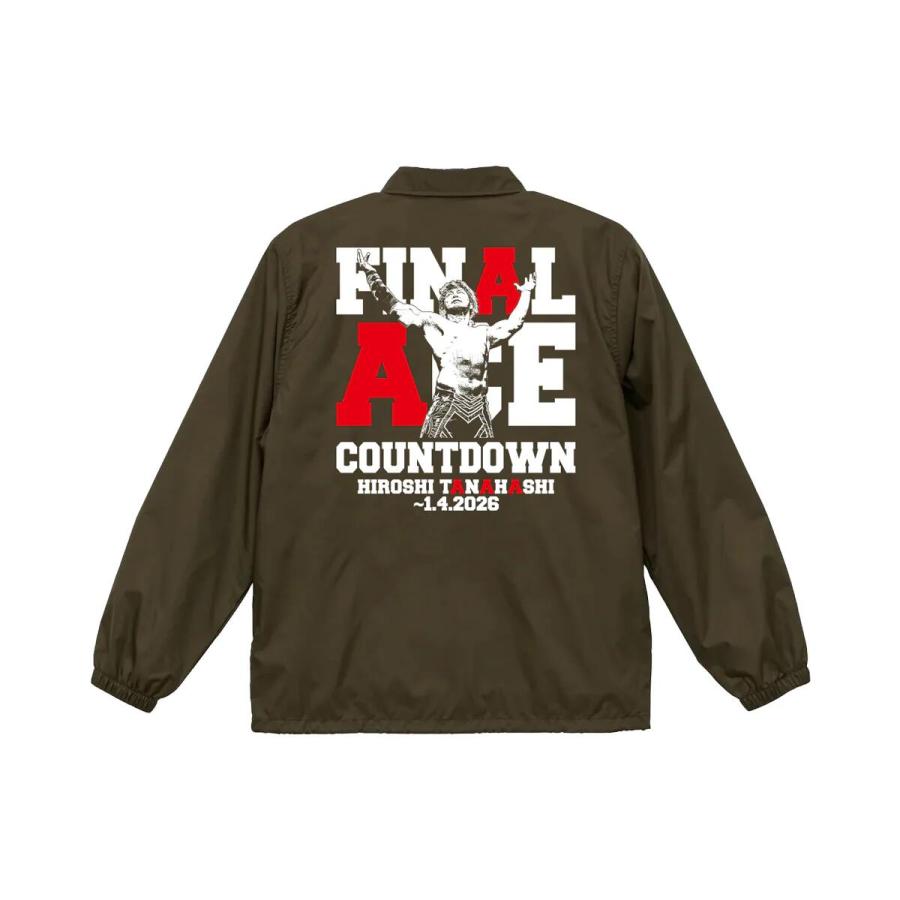 棚橋弘至「FINAL ACE COUNTDOWN」コーチジャケット（シールブラウン