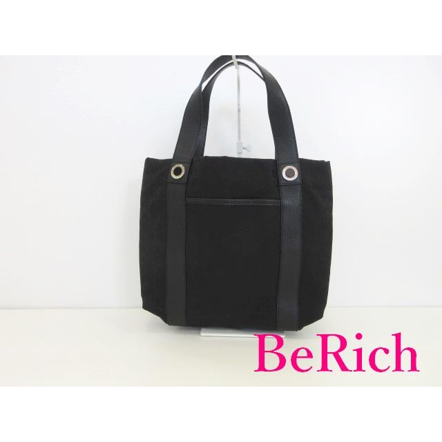 BVLGARI（ブルガリ） トートバッグ ロゴマニア 黒 ブラック キャンバス