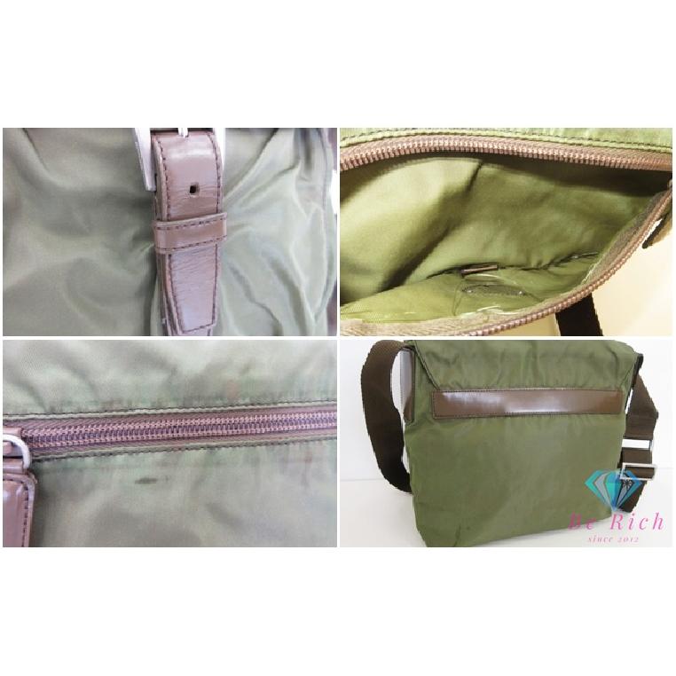 PRADA（プラダ） ショルダーバッグ カーキ グリーン 緑 ナイロン