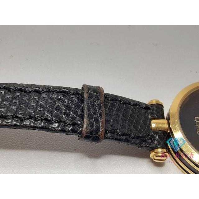 GUCCI（グッチ） レディース 腕時計 黒 ブラック SS レザー アナログ