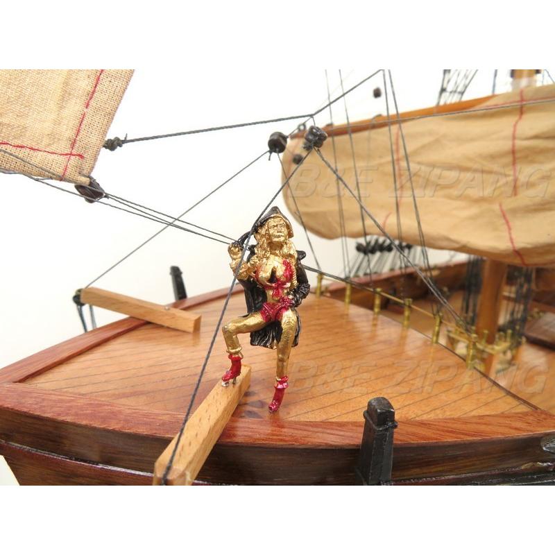 帆船模型 完成品 木製 パイレーツシップ 海賊船 モデルシップ 全長90cm