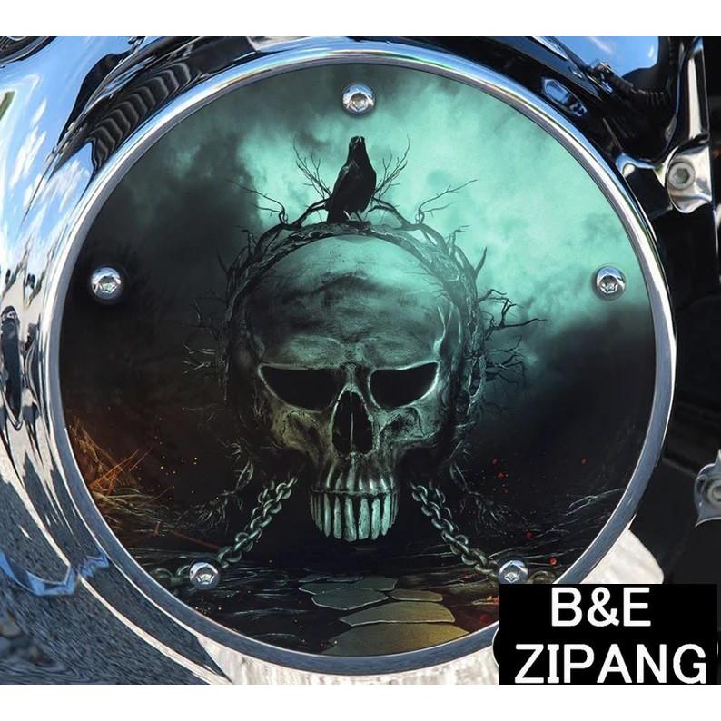 ハーレーダビッドソン ダービーカバー スカルクロウ ツーリング