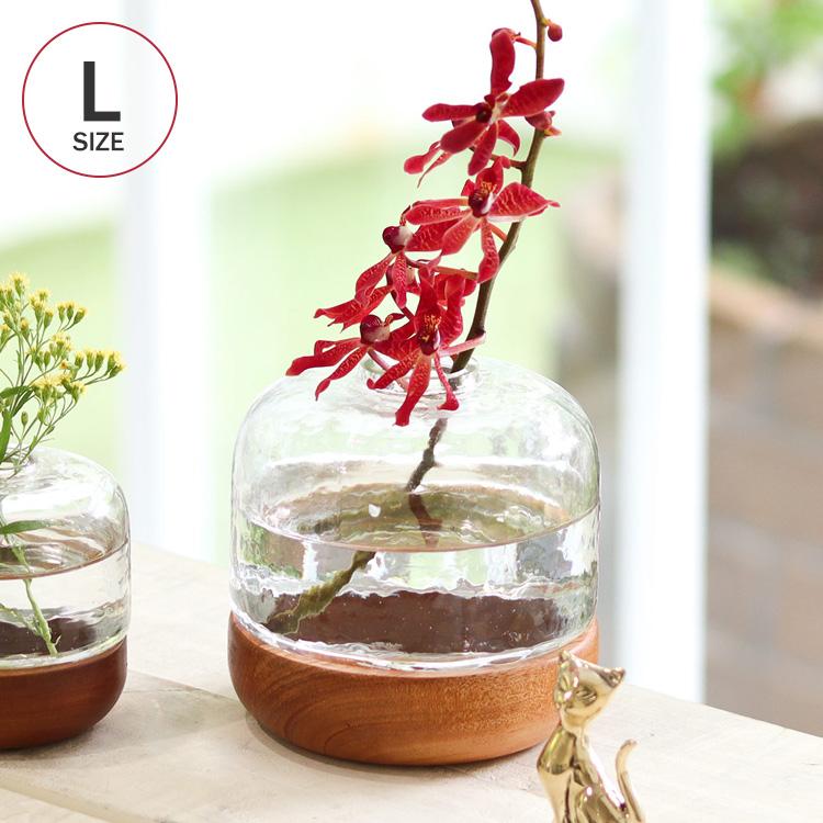 フラワーベース ガラス 花瓶 水槽 花器 アロマディフューザー シナリー
