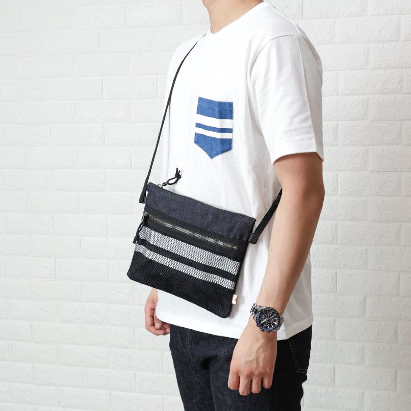 桃太郎ジーンズ（MOMOTARO JEANS） サコッシュ デニム カバン