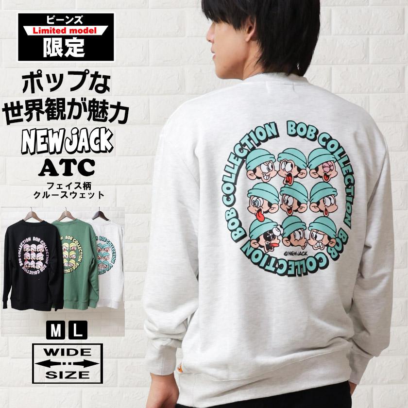 NEWJACK ニュージャック トレーナー 裏毛 クルー スウェット フェイス