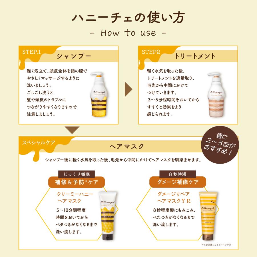 トライアルセット お試し 3日分 シャンプー ヘアパック はちみつ