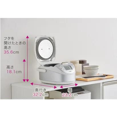 炊きたて IHジャー炊飯器 スチールホワイト タイガー JPF-G055 WL : B