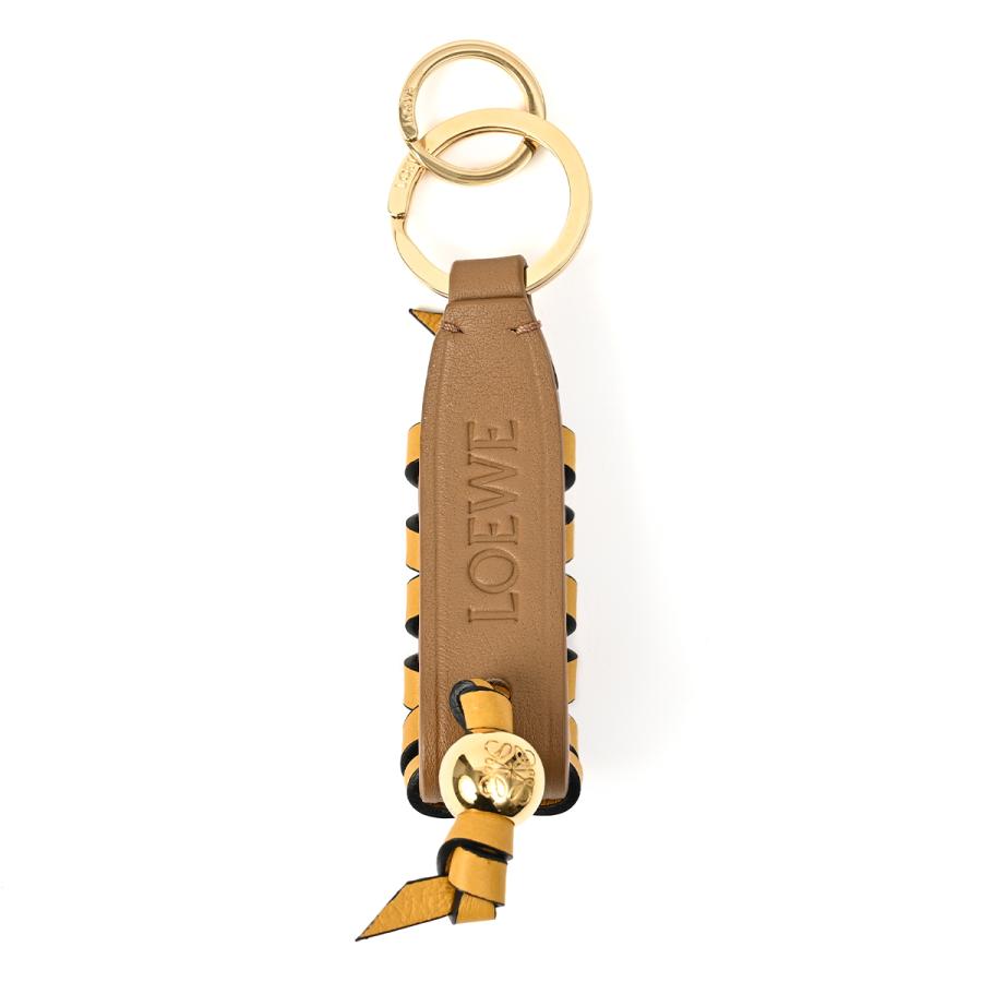 LOEWE（ロエベ） キーリング バッグチャーム レザー ベージュ