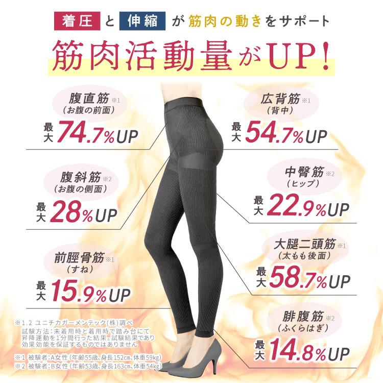 BELLE SERIES（ベルシリーズ） リブ着圧レギンス 大きいサイズ 着圧