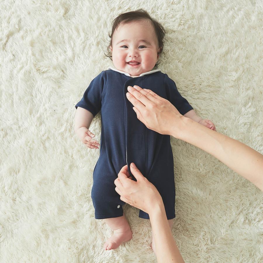 ベルメゾン（BELLE MAISON） ロンパース つなぎ 上下 ベビー 赤ちゃん