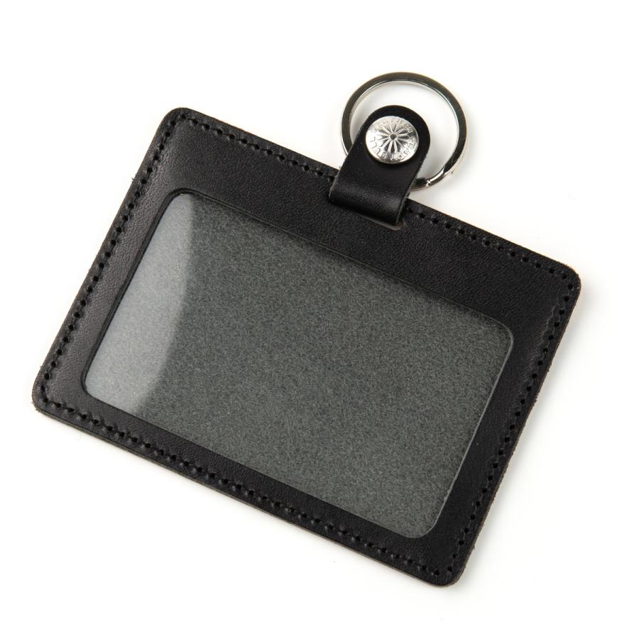 栃木レザー IDカード ホルダー IDカードケース 透明窓付き レディース