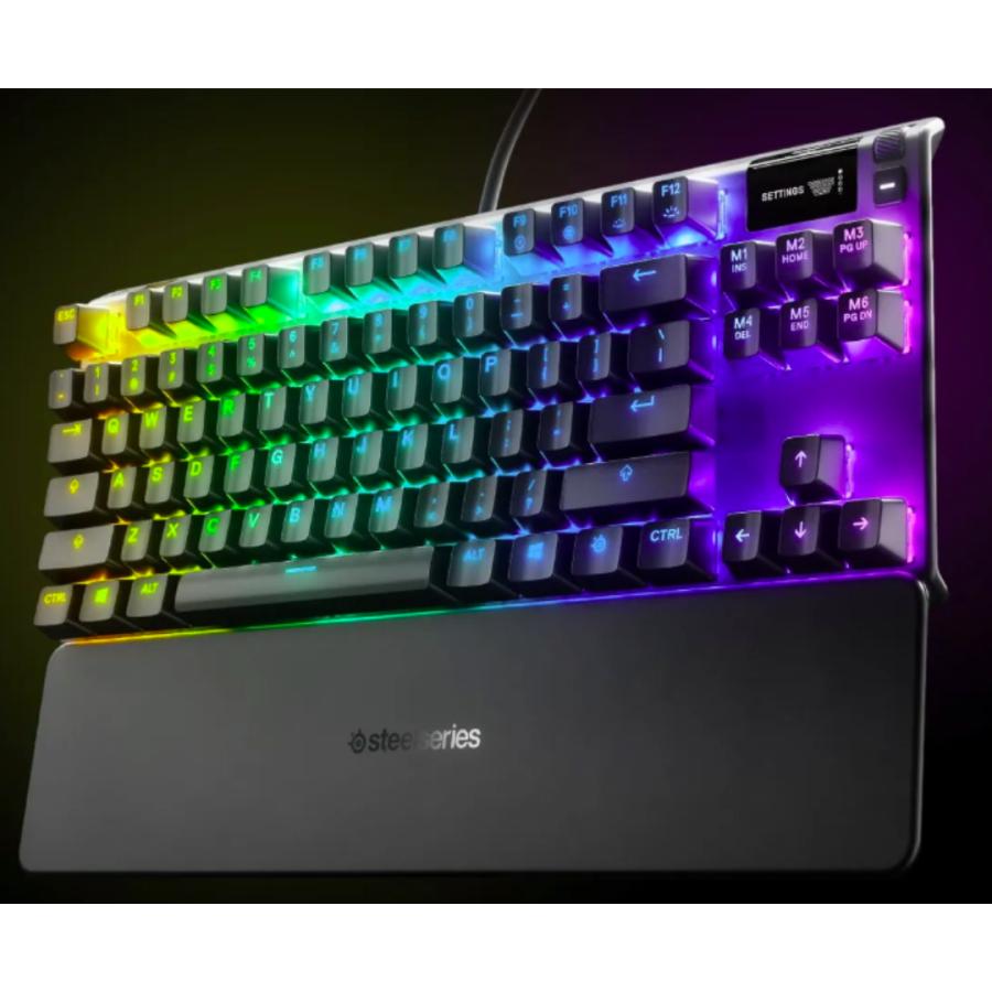 SteelSeries ゲーミングキーボード テンキーレス 赤軸 有線 日本語配列