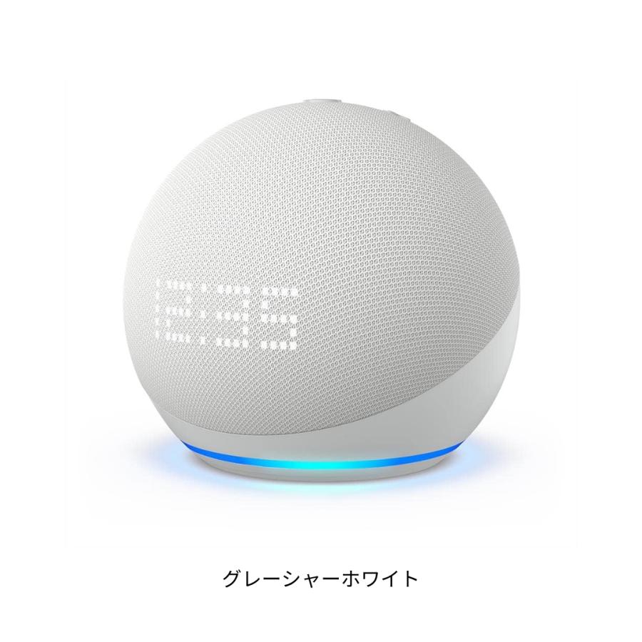 echo Dot with clock 第5世代 エコードットウィズクロック グレー
