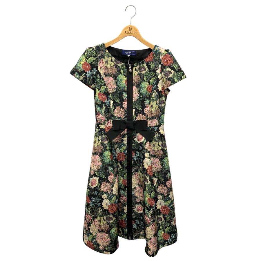 エムズグレイシー ゴブラン調プリントドレス 511523 40 マルチカラー