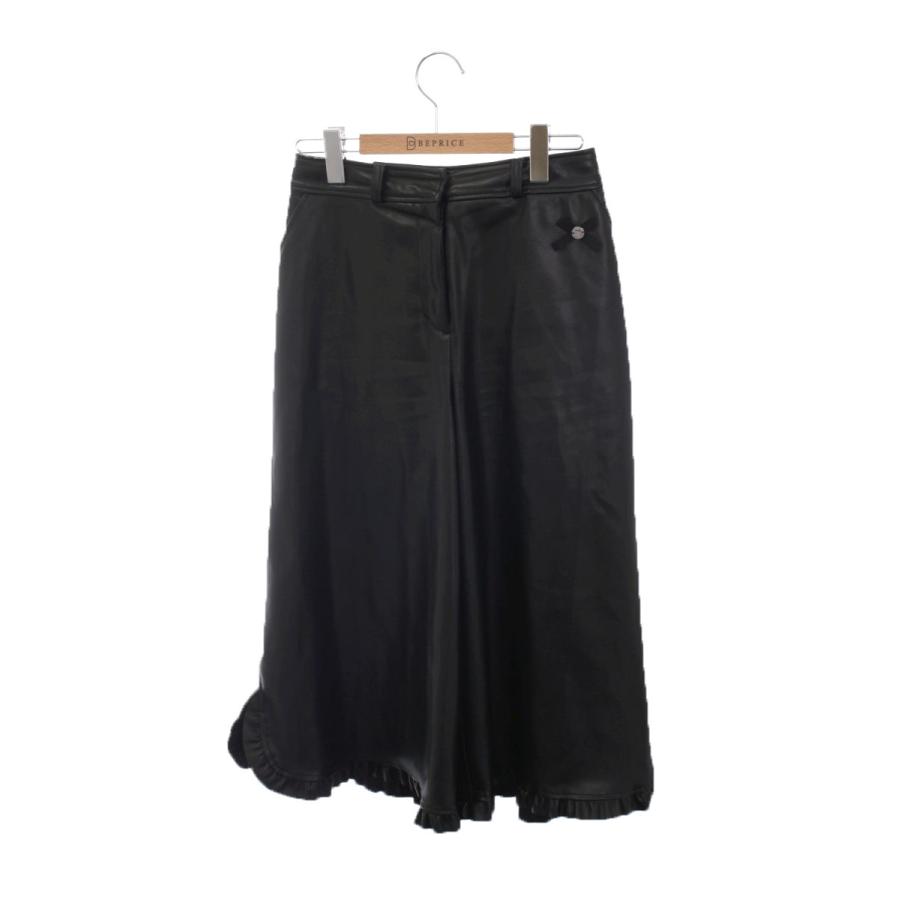 M'S GRACY（エムズグレイシー） パンツ フェイクレザーワイドパンツ