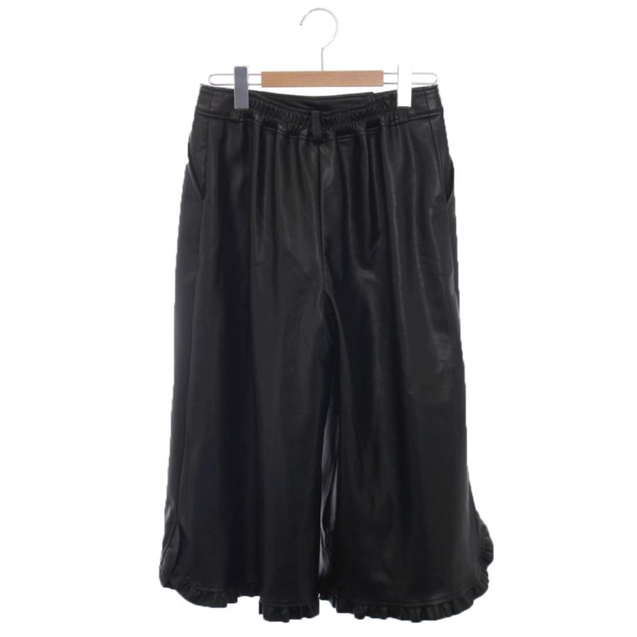 M'S GRACY（エムズグレイシー） パンツ フェイクレザーワイドパンツ