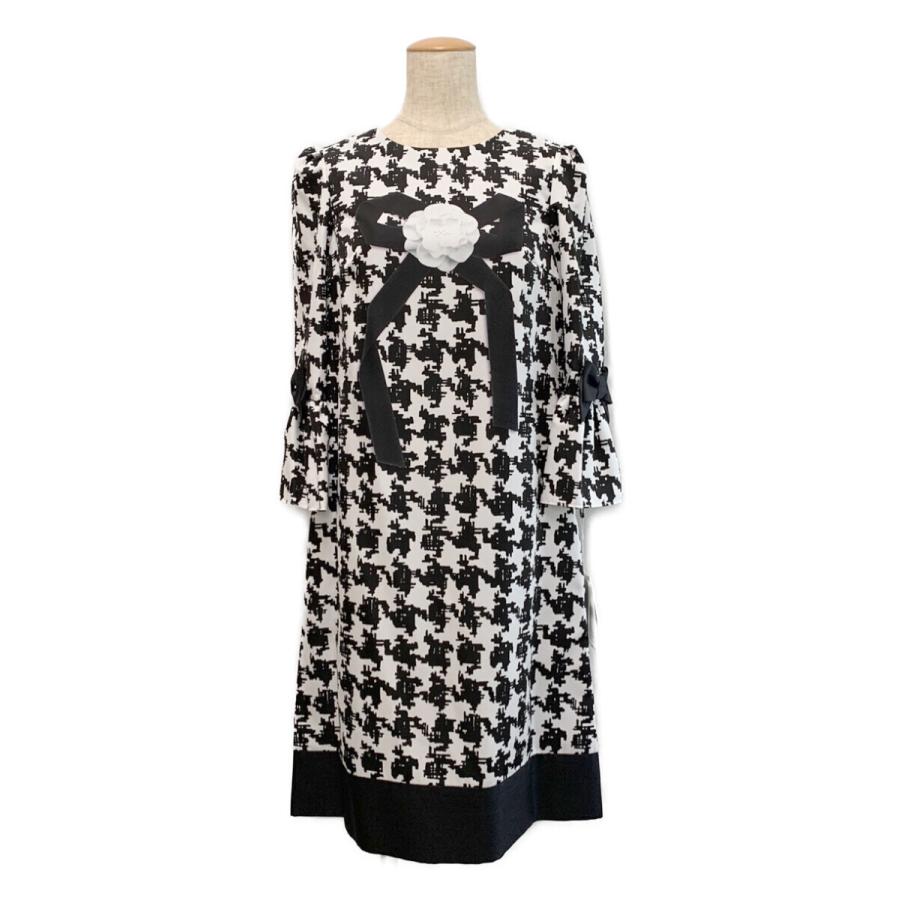 M'S GRACY（エムズグレイシー） ワンピース カメリアリボン 千鳥格子柄