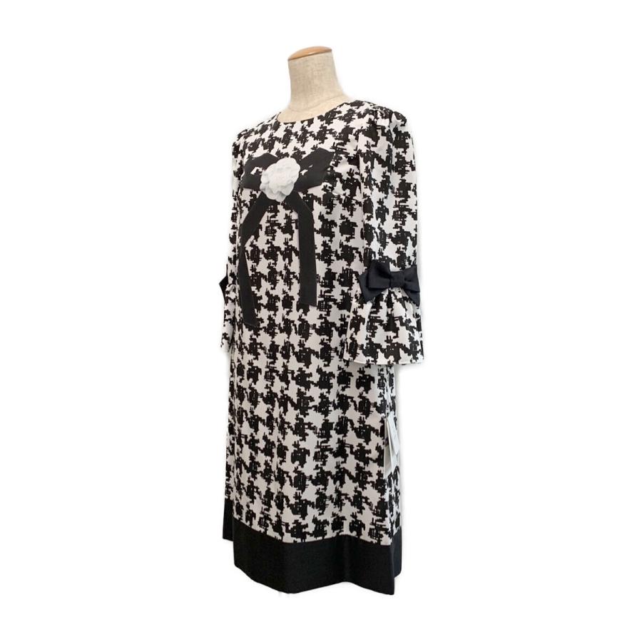 M'S GRACY（エムズグレイシー） ワンピース カメリアリボン 千鳥格子柄