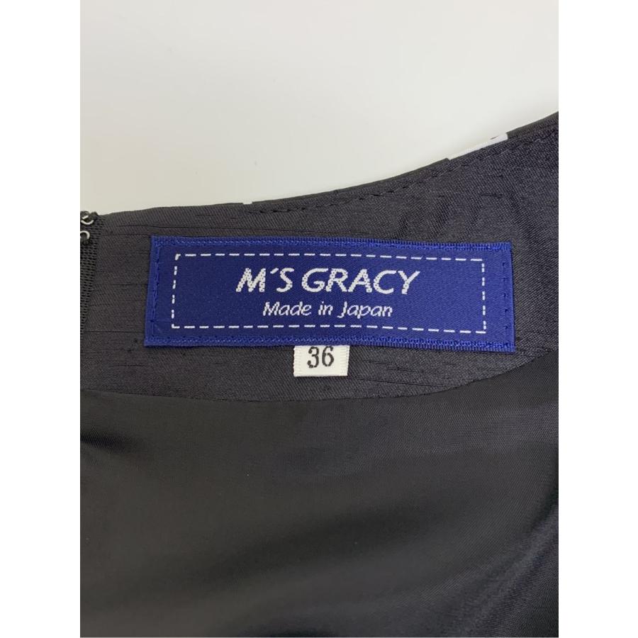 M'S GRACY（エムズグレイシー） ワンピース カメリアリボン 千鳥格子柄