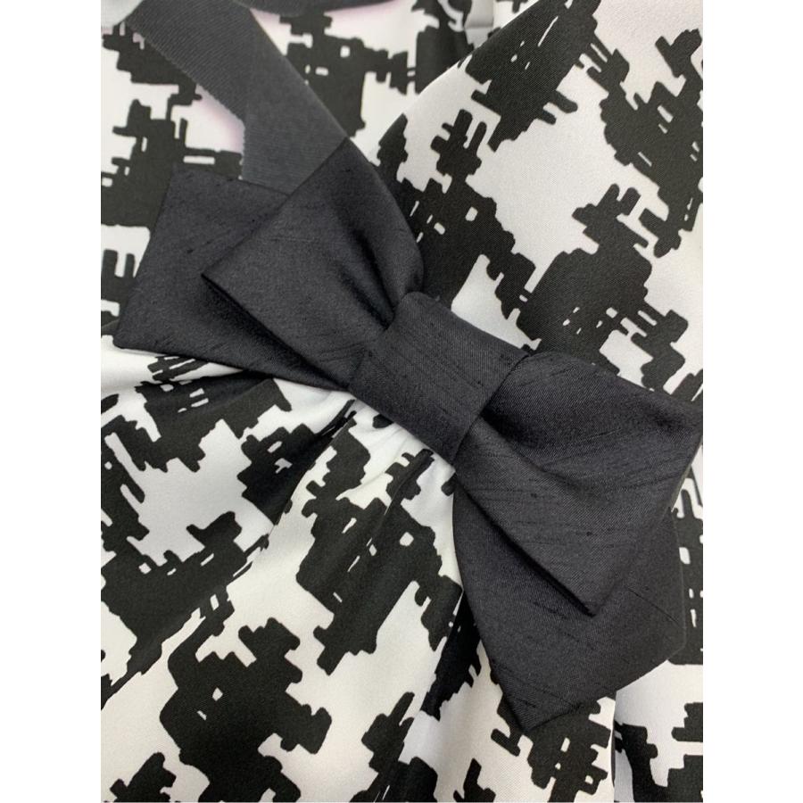 M'S GRACY（エムズグレイシー） ワンピース カメリアリボン 千鳥格子柄