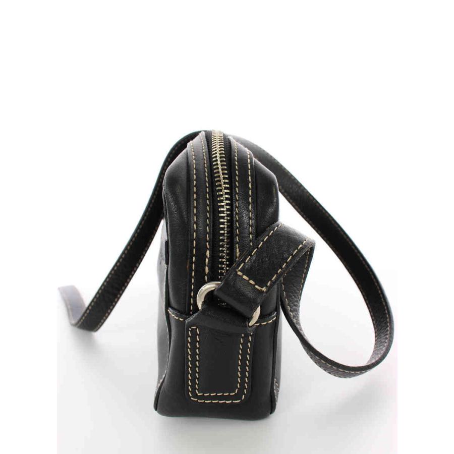 アニエスベー ショルダーバッグ レザー ステッチ : ブランドショップ